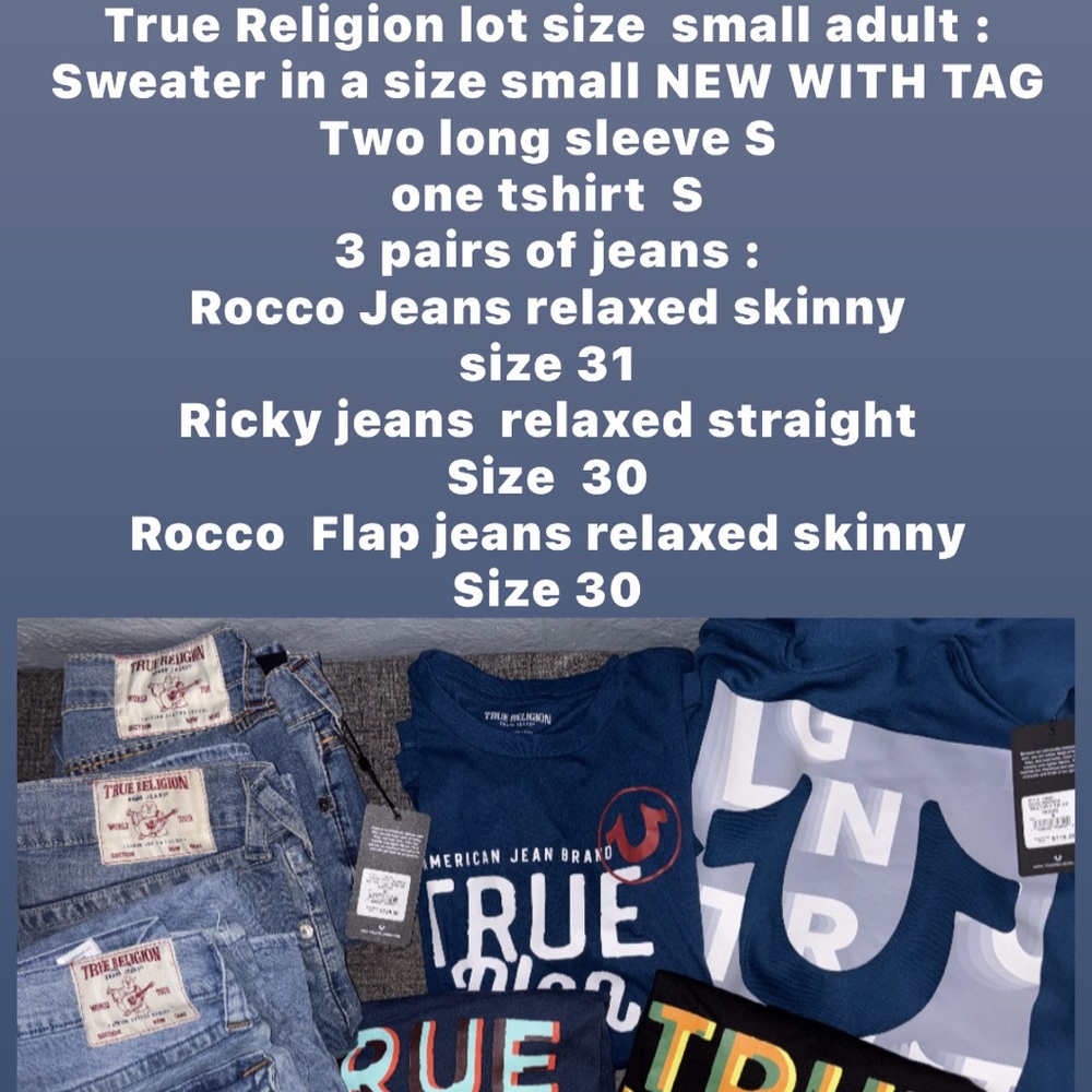 True Religion Clothing Bundle